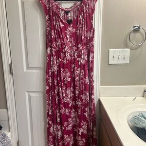 Torrid Pink and White Floral Dress